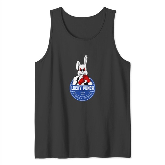 Discover Lucky Punch Boxing Bunny - Blue Corner Tank Tops