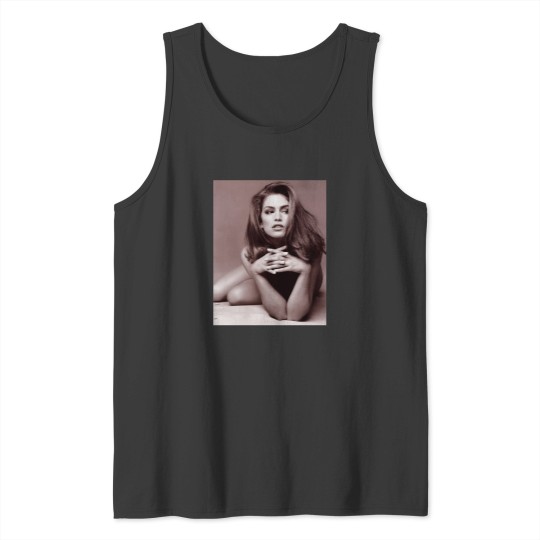 Discover Cindy Crawford  Black and White Classic T-Shirt Tank Tops