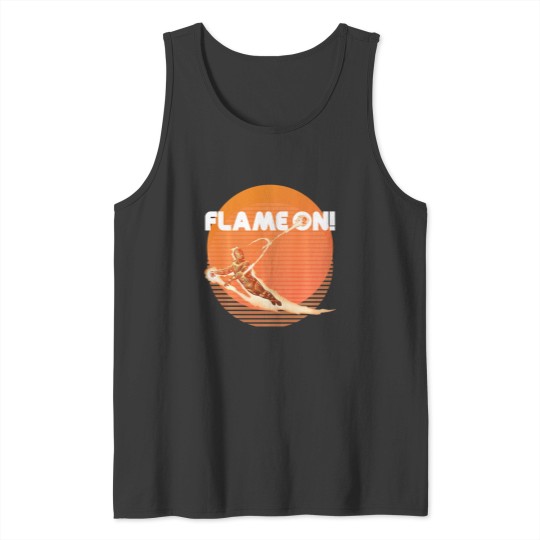 Discover fantastic four human torch flame on long Tank Tops