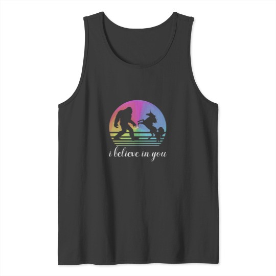 Discover _I Believe In You_ -  and Unicorn design. Couples Design to Inspire Each OtherT-Shir Tank Tops
