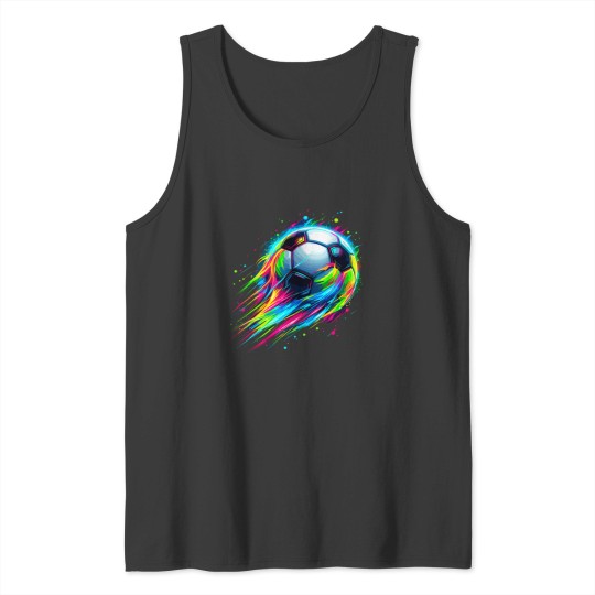 Discover Soccer Colorful Tie Dye Soccer Ball T-Shirt Tank Tops