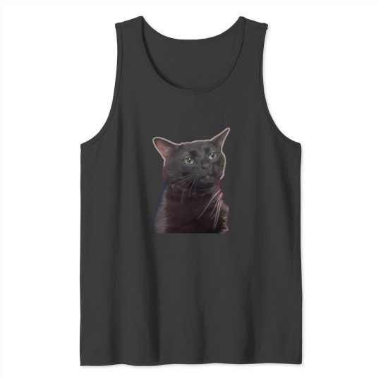 Discover Zoned Out Cat Tank Tops