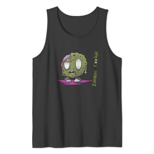 Discover Cute Spooky Undead Cookie Monster Tank Tops
