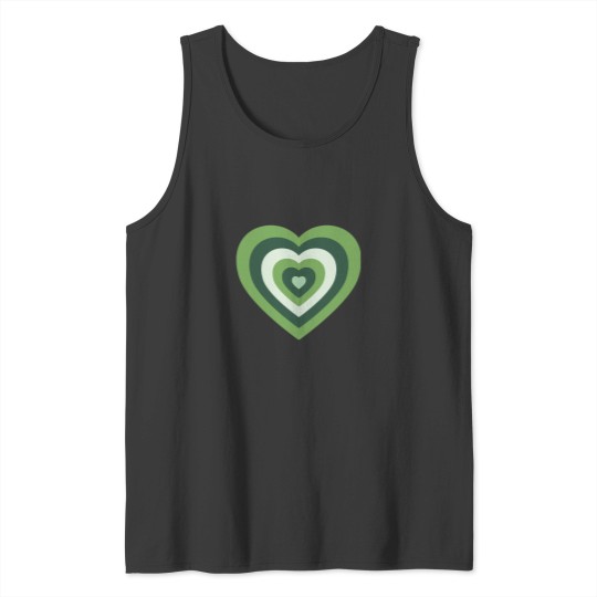 Discover Power Puff Girls Heart in Greens Tank Tops