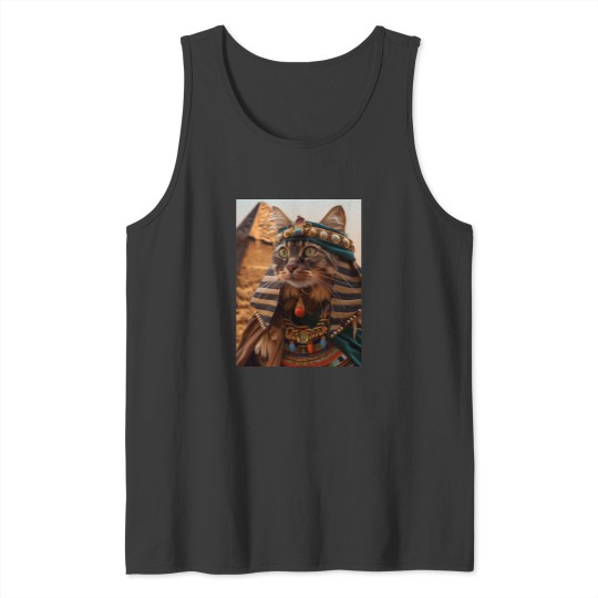 Discover Pharaoh Cat and Pyramid Tank Tops