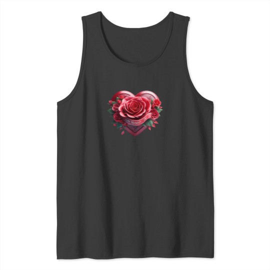 Discover Mother'S Day Heart 2024 With Roses (2) Tank Tops