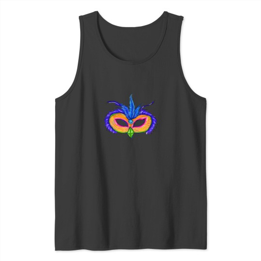 Discover Vibrant carnivalss masks - Hand Drawn abstracts Art Tank Tops