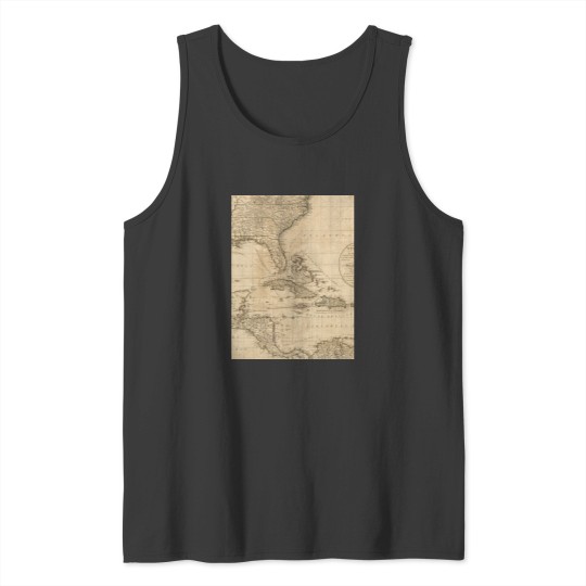 Discover vintages Map of the Carribbean and Gulfs of Mexico Tank Tops