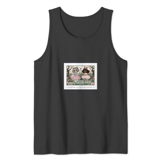 Discover Happy Galentine's Day by VALPYRA SKULLSTYR cute girls teens women lgbtqia Tank Tops