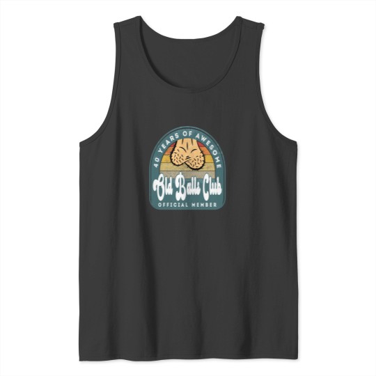 Discover Old Balls Club 40Th Birthday 40 Years Of Awesome T-Shirt Tank Tops