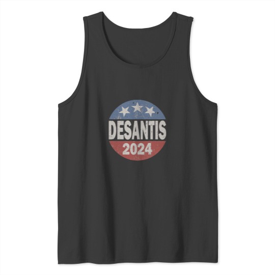 Discover Vintage Distressed DeSantis For President In 2024 Tank Tops