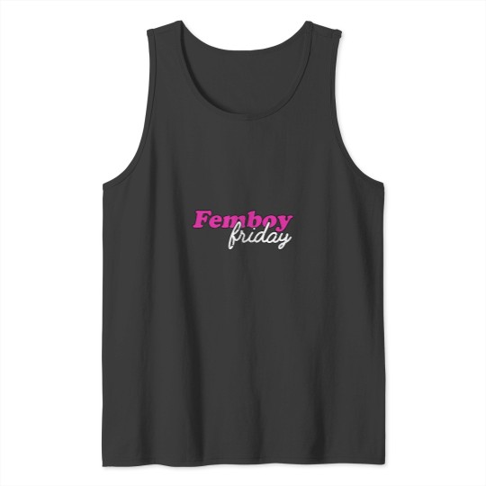 Discover Femboy Friday Gay Pride Distressed LGBTQ Queer Tank Tops