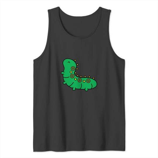 Discover Cute Happy Caterpillar Tank Tops