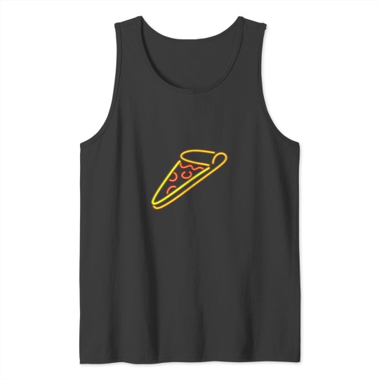 Discover Neons Pizza Sign Art Tank Tops