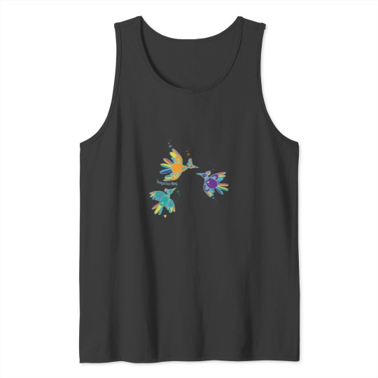 Discover Feathered Friends in Flight Premium Scoop Tank Tops