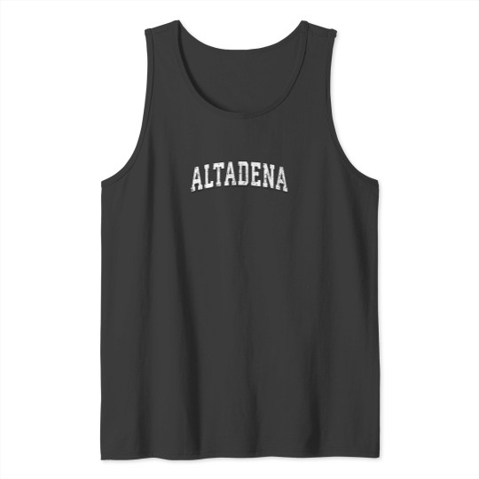 Discover Altadena California Vintage Athletic Sports Bw Print T-Shirt Tank Tops