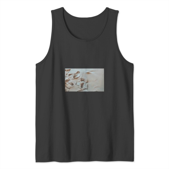 Discover Foot Prints In The Sand Tank Tops