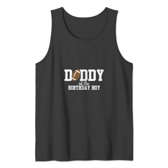 Discover Daddy of the Birthday Boy Football Lover First Birthday Tank Tops