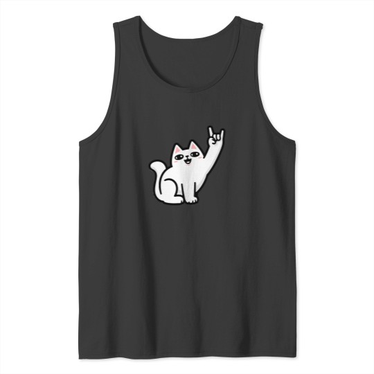 Discover Rock-On-Cat T-Shirt Tank Tops