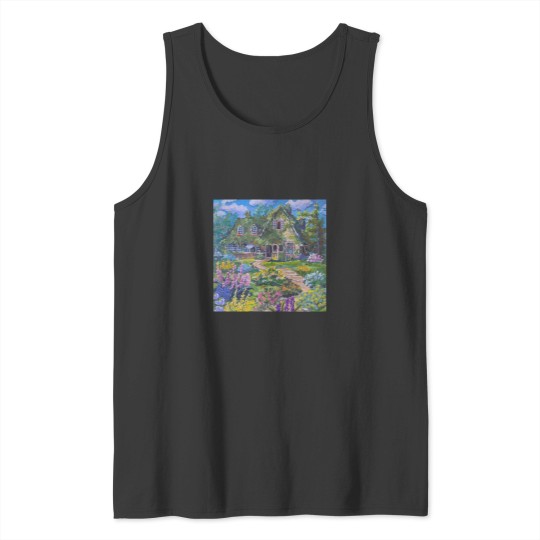 Discover kiki_s delivery service house pastel kawaii painting 2022 Long Tank Tops