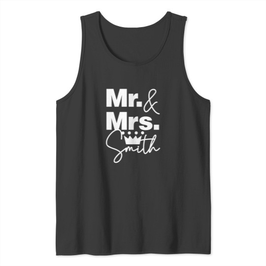 Discover We are mrs and Mrs Smith Lovely Family Fitted Tank Tops