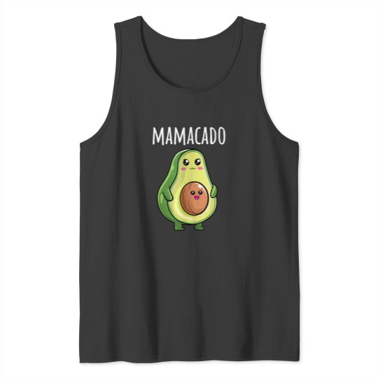 Discover Pregnancy-Announcement-Shirts-Women-Mom-Funny-Mamacado-T-Shirt Tank Tops