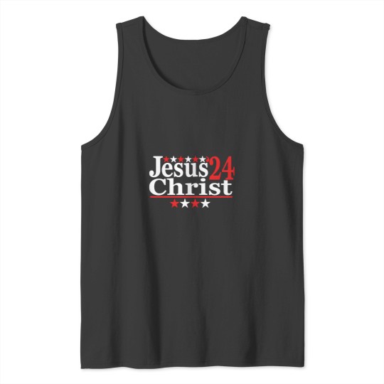 Discover Jesus Christ 2024 Political Election Parody Tank Tops