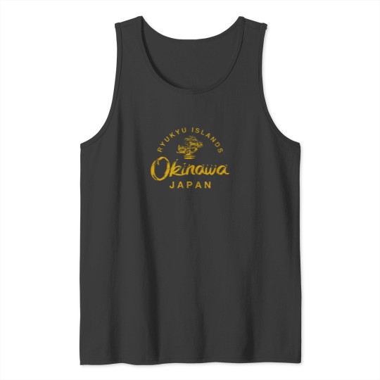 Discover Japan-Okinawa-Bonsai-Tree-Japanese-Vintage-T-Shirt Tank Tops