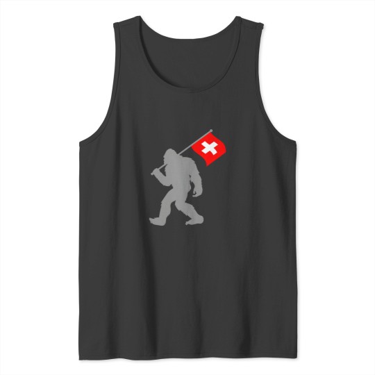 Discover Suisse Or Swiss Flag On Switzerland Flag Tank Tops