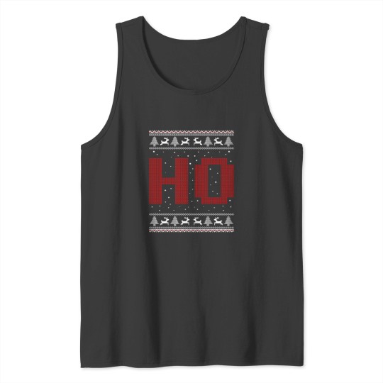 Discover Where My Ho'S At Ho Matching Couple Santa Ugly Christmas Tank Tops