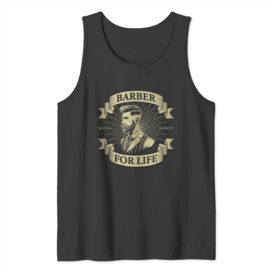 Discover Classic Barber For Life Grooming Enthusiasts Mens Tank Tops