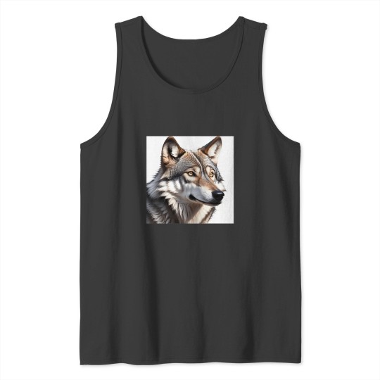 Discover Wolf Portrait Tank Tops