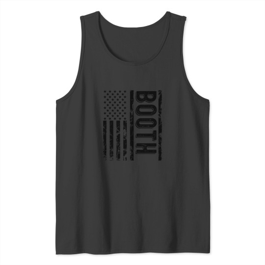 Discover Booth Last Name Funny Surname Team Booth Family Reunion Tank Tops