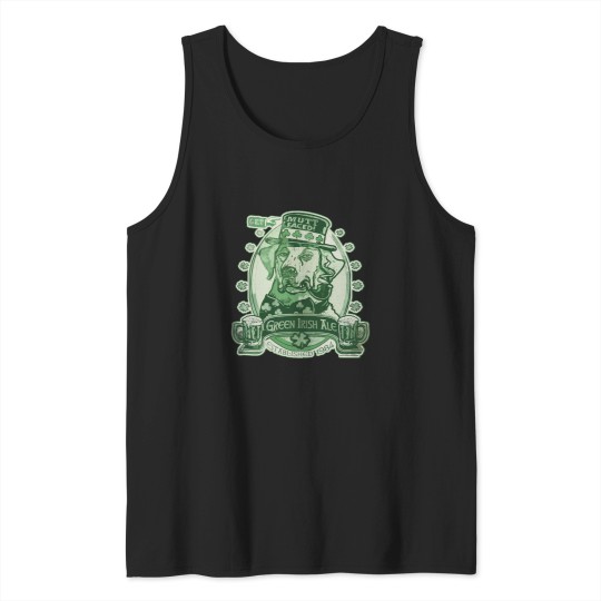 Discover 47 Green Irish Ale Label Tank Tops