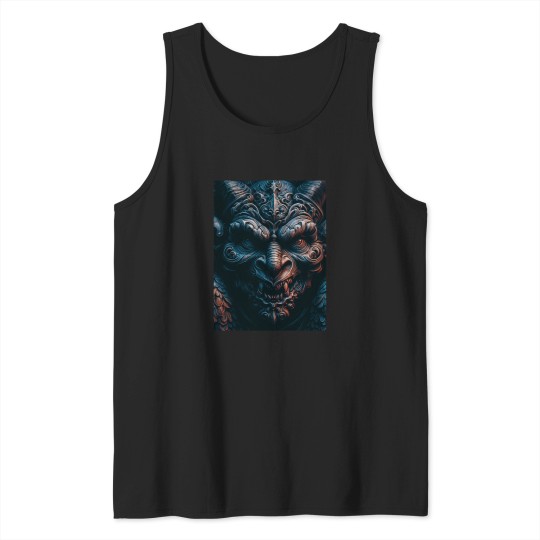 Discover A Gargoyle in stone with its demonic laugh Tank Tops