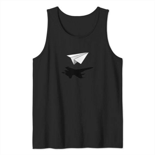 Discover Aeronautical-Engineer-Paper-Airplane-T-Shirt Tank Tops
