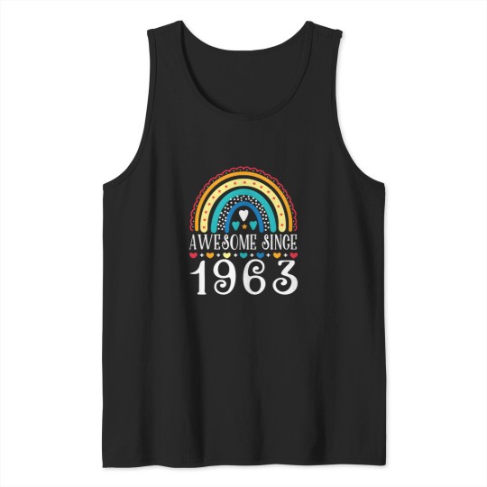 Discover Awesome Since 1963 60Th Family Chrismast Present Gift Tank Tops
