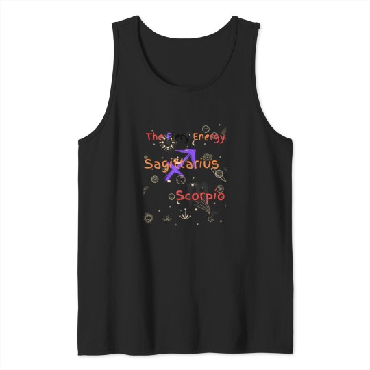 Discover Sagittarius Scorpio Couple Zodiac T-Shirt Active Tank Tops