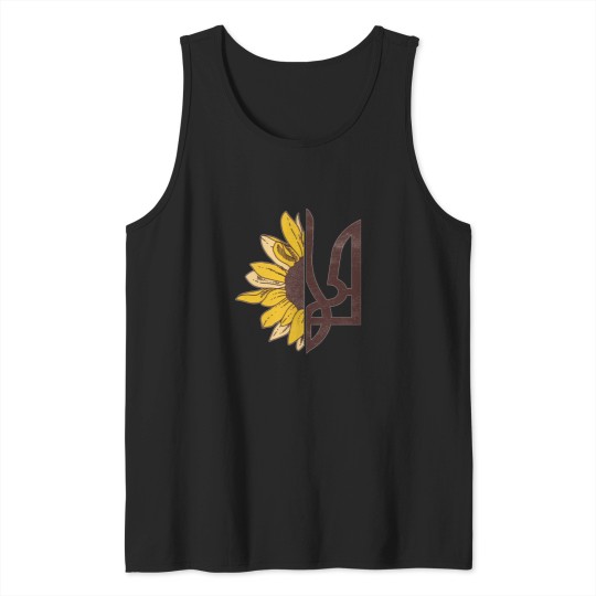 Discover Suower-Ukrainian-Flag-I-Stand-With-Ukraine-Ukraine-Peace Tank Tops