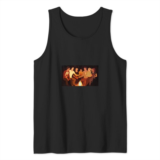 Discover the quarry characters campfire Tank Tops