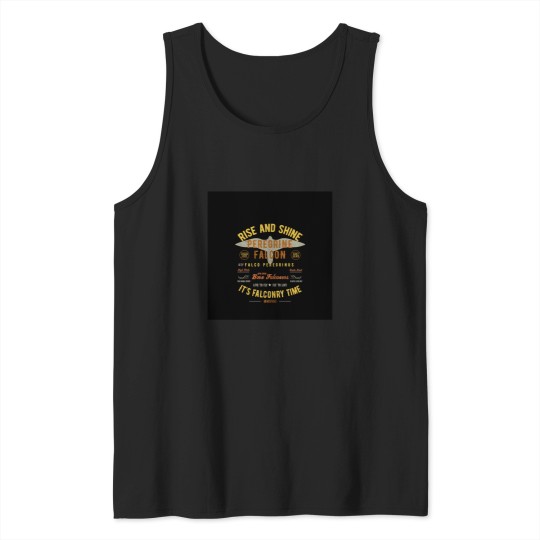 Discover It's falconry Time Peregrine Falcon Gift nad Apparel Collection for the Falconer and Hawker Tank Tops