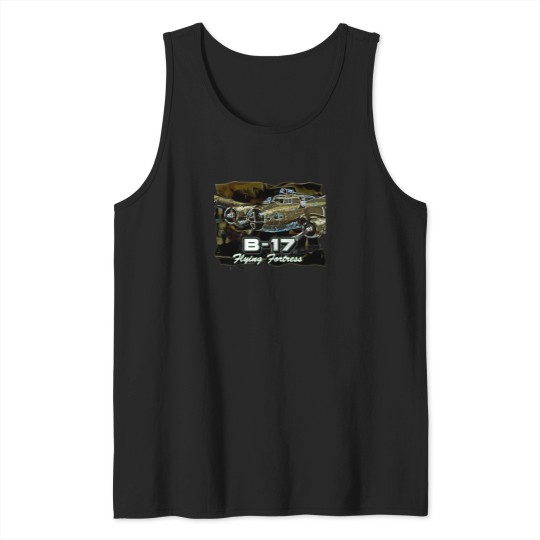 Discover B-17 Flying Fortress Heavy Us Air Force Bomber Aircraft (1) T-Shirt Tank Tops