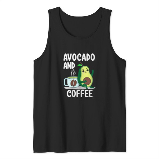 Discover Womens Avocado And Coffee Lover Gift Keto Vegan Vegetarian Avocado209 Michael Scott The Office Tv Show Yesh. Black White Tank Tops