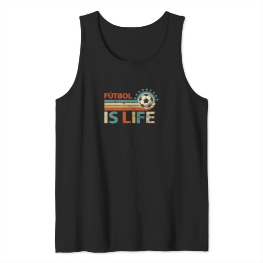 Discover Retro-Futbol-Is-Life T-Shirt Tank Tops