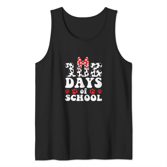 Discover 102 Days Of School Dog Lover 100 Days Smarter Boys Girls Tank Tops