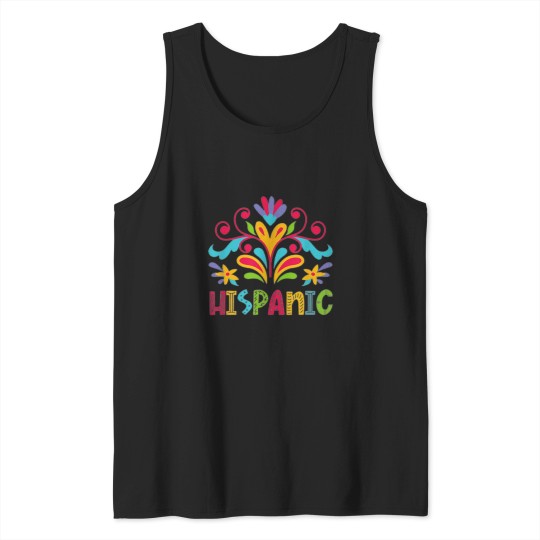 Discover Hispanic heritage month hand all countries flags Tank Tops