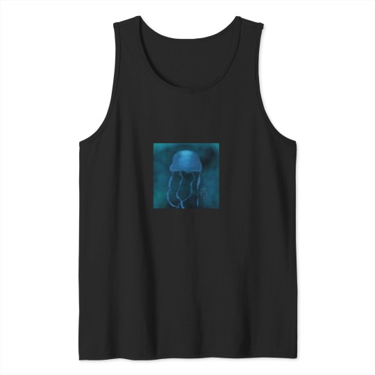 Discover blue jellyfish Tank Tops