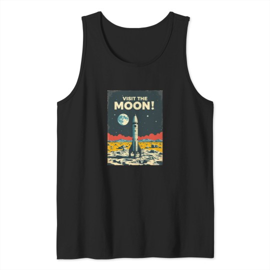 Discover Your Lunar Getaway Awaits Fly To The Moon Active T-Shirt 494 Tank Tops