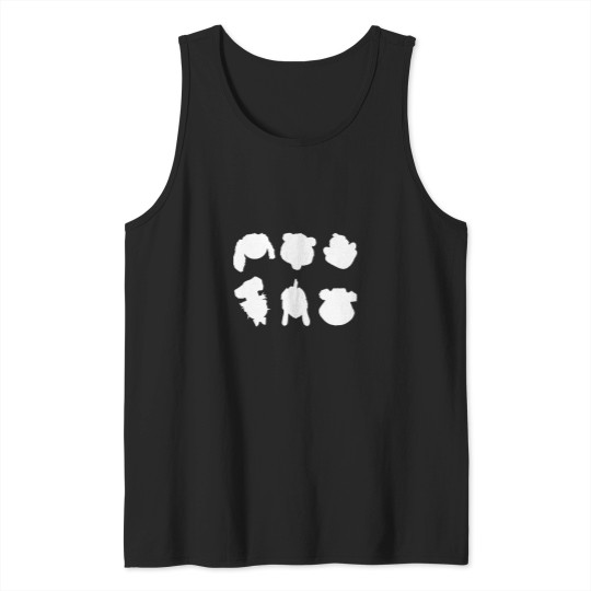 Discover The Mup pets Silhouettes Tank Tops