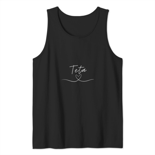 Discover Teta &amp_ heart (Aunt. Aunt. Tetka. Faster. Moster.) Tank Tops